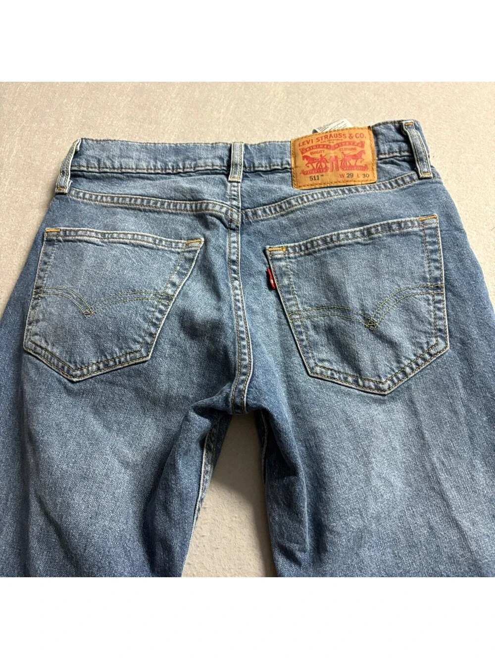 Levis 511 Slim Fit Jeans Mens 29x30 Blue Denim Medium Wash Pants